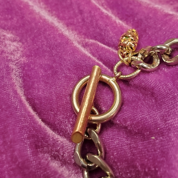 Patch NYC silver toned chunky bracelet - Picture 5 of 8